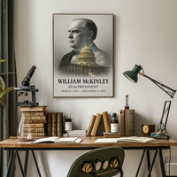 William McKinley 25th President of the United States Reflections Poster