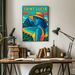 Saint Lucia Tropical Paradise Poster
