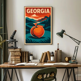 Georgia Peach Poster