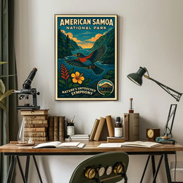 American Samoa National Park Untouched Symphony Poster