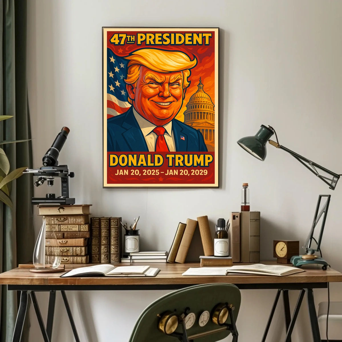 Trump Guardianship Liberty Patriotic Pop Art Poster