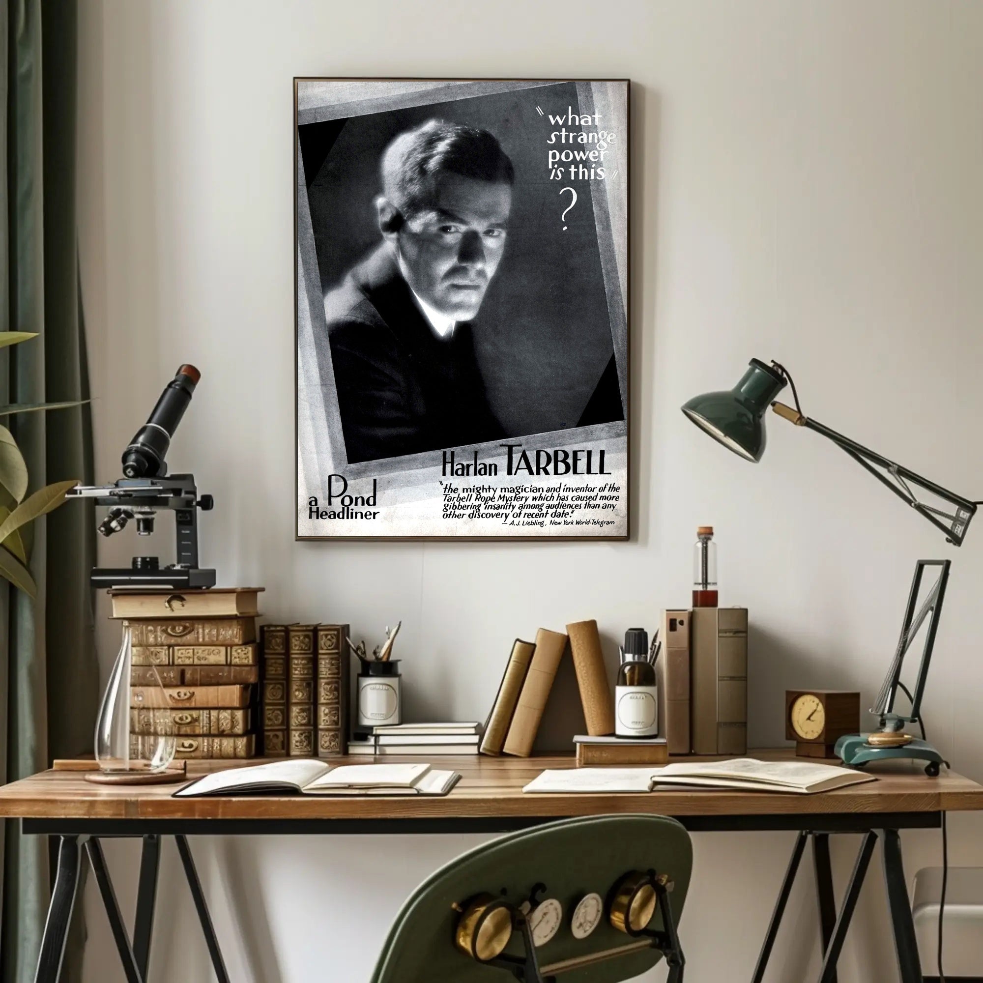 Harlan Tarbell Vintage Magic Mystery Art Poster