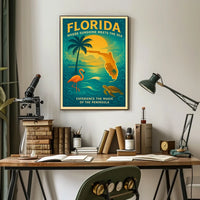 Florida Where Sunshine Meets the Sea Poster