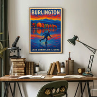 Burlington Lake Champlain Lights Poster