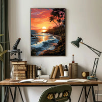 Tropical Sunset Serenity Poster