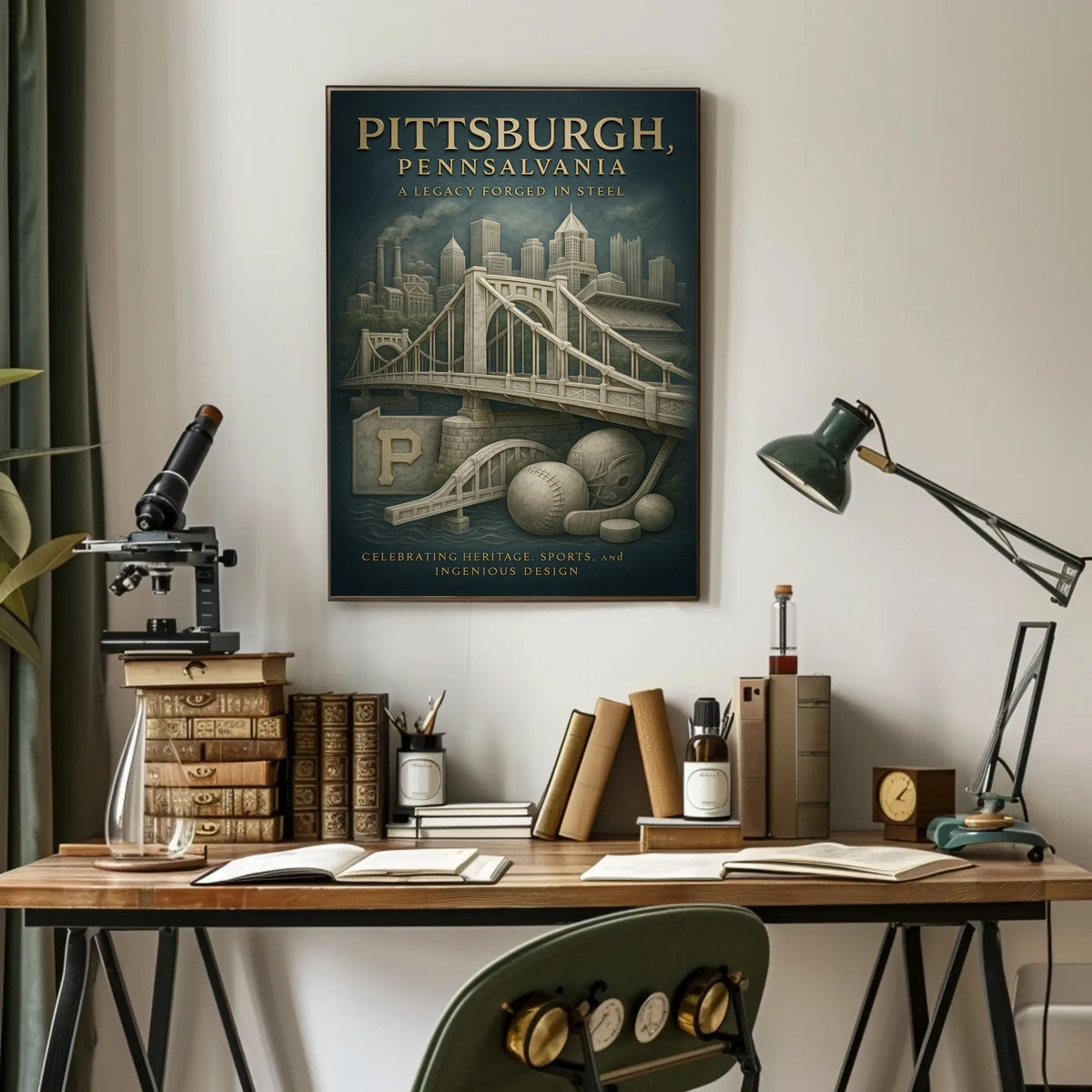 Pittsburgh, Pennsylvania A Legacy Forged in Steel Poster