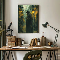 Medieval Plague Doctor Gothic Illustration Poster PosterGoat