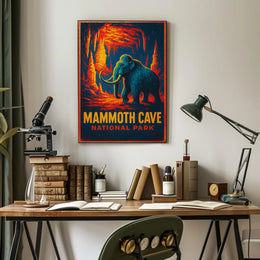 Mammoth Cave Vintage Adventure Poster