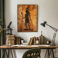 Artistic Visual Storytelling Iconic Figure Poster