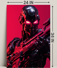 Cybernetic Warrior Poster PosterGoat