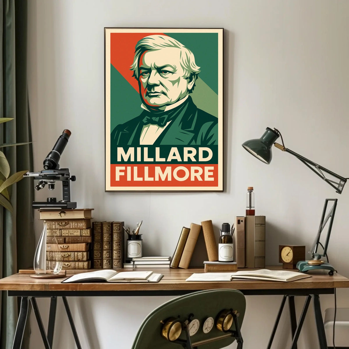 Millard Fillmore Vintage History Buff Poster