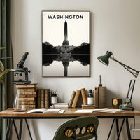 Washington Monument Reflection Poster