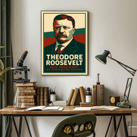 Theodore Roosevelt 26th President Heritage Typography Poster