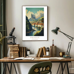 Prague A Scenic View Poster