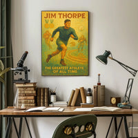 Jim Thorpe Legendary Athlete Poster