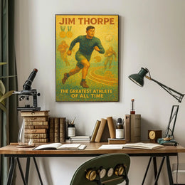 Jim Thorpe Legendary Athlete Poster