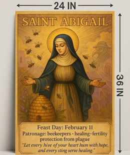 Saint Abigail: Spiritual Serenity Cultural or Heritage Poster
