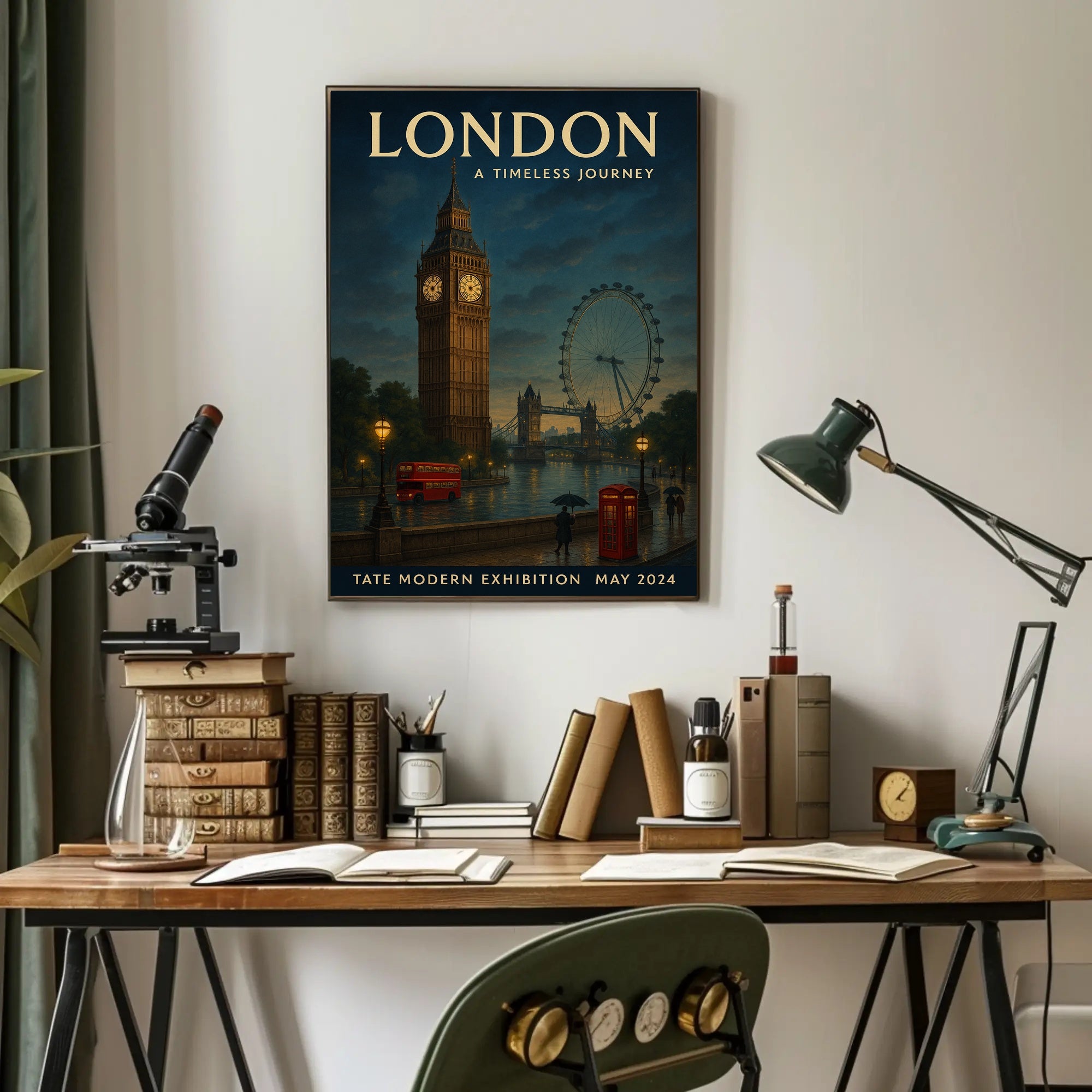 London's Iconic Cityscape Journey Through Time Urban Poster
