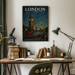London's Iconic Cityscape Journey Through Time Urban Poster