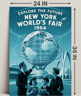 Explore the Future - New York World's Fair 1964 Poster PosterGoat
