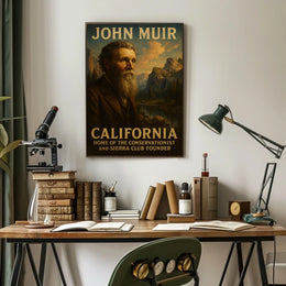 John Muir Conservationist And Sierra Poster