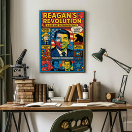REAGAN'S REVOLUTION Pop Art Political History Poster