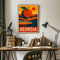 Georgia The Peach State Poster