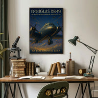 Douglas XB-19 Aviation Poster Vintage Aircraft Print