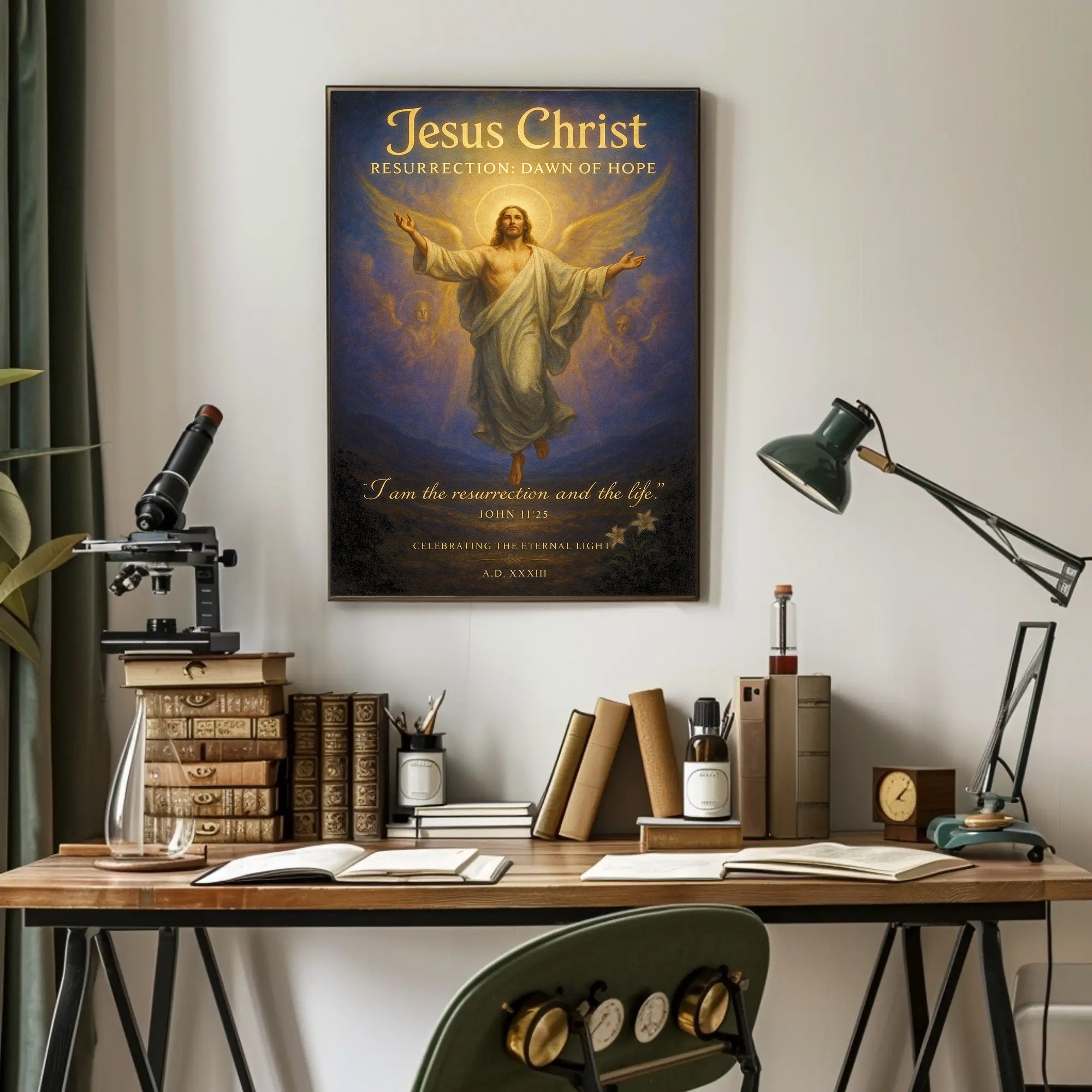 Jesus Christ Resurrection Dawn of Hope Poster PosterGoat