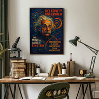 Einstein Cosmic Imagination Abstract Art Poster Print