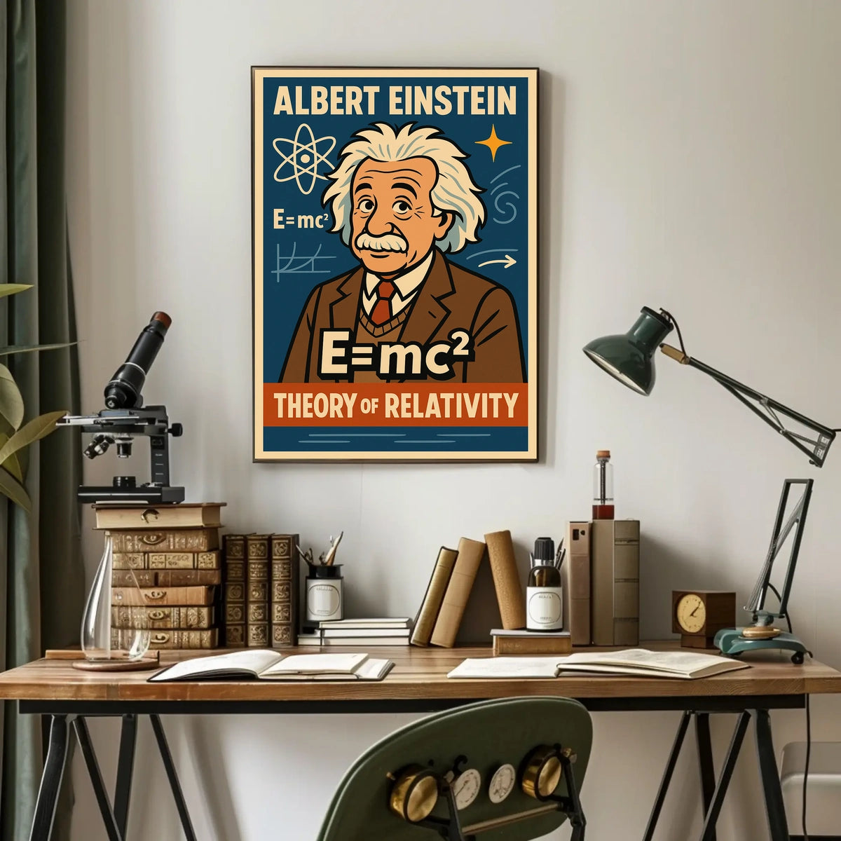 Albert Einstein Theory Of Relativity Poster