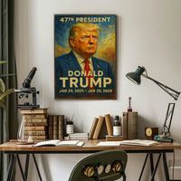 Donald Trump Leadership Legacy Proud Impressionism Poster
