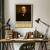 Grover Cleveland Classic Portrait Historical or Presidential Poster