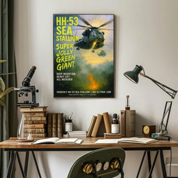 Sikorsky HH-53 Sea Stallion Super Jolly Green Giant Poster PosterGoat