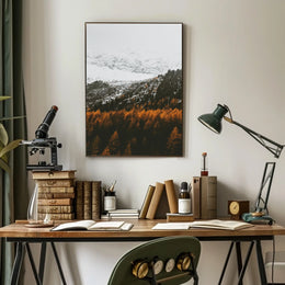 Serene Mountainous Landscape with Autumn Colors - National Park Poster