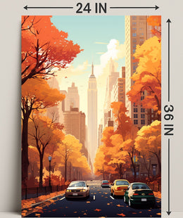Autumn In The City Poster PosterGoat