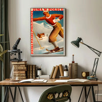 Skiing Adventure in Poland Travel Poster PosterGoat
