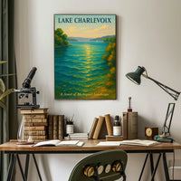 Lake Charlevoix Serenity Scene Travel Poster