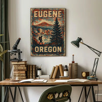Explore Eugene Oregon Scenic Wanderlust Poster