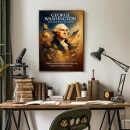 George Washington Legacy of a Leader Poster PosterGoat