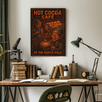 Hot Cocoa Café At The North Pole Poster