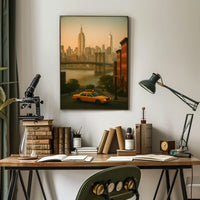 New York City Skyline Poster for Modern Home Decor Wall Art