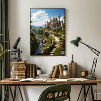 Enchanted Castle in a Serene Landscape Poster