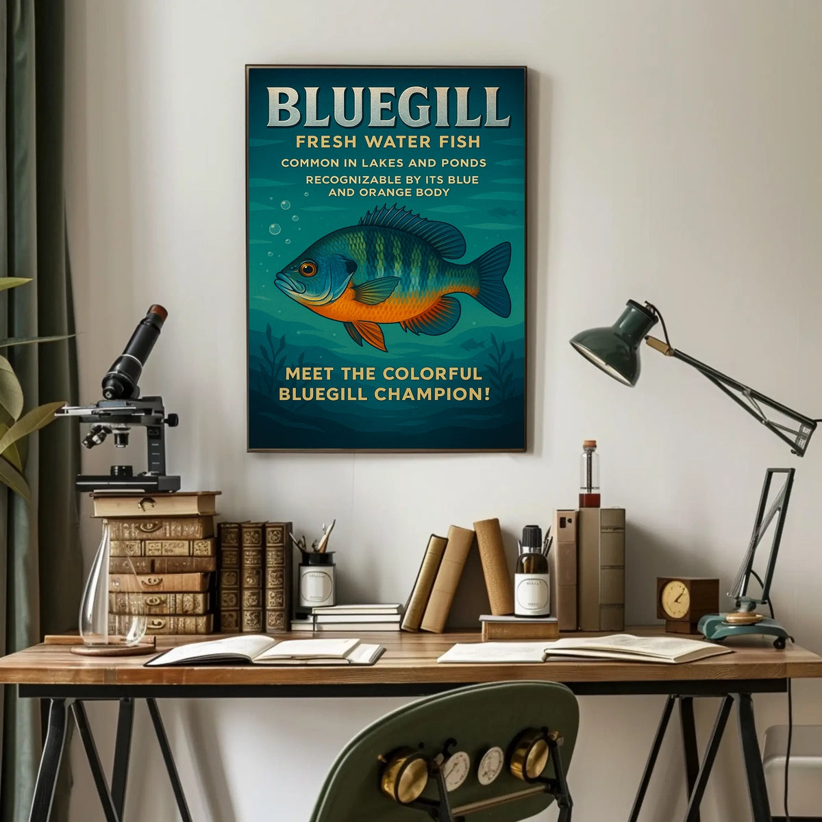 Meet the Colorful Bluegill Champion Poster