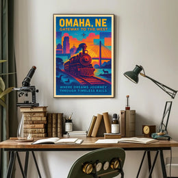 Omaha, NE Gateway to the West Poster