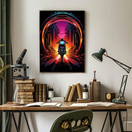 Neon Journey Poster