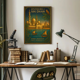 Abu Dhabi Architectural Splendor Poster
