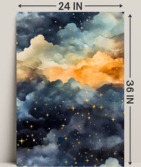 Dreamy Celestial Night Sky: Space or Astronomy Poster