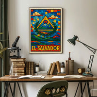 El Salvador A Vibrant Mosaic Poster