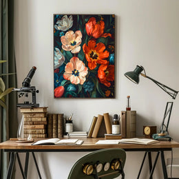 Vibrant Floral Symphony Wall Art Print